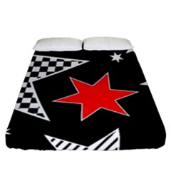 Stars Fitted Sheet (queen Size) by nateshop