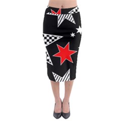 Stars Midi Pencil Skirt by nateshop