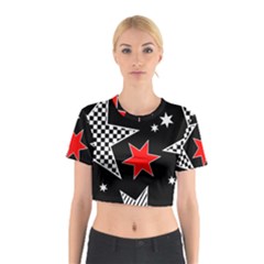 Stars Cotton Crop Top by nateshop