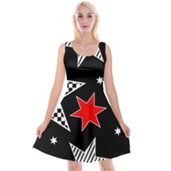 Stars Reversible Velvet Sleeveless Dress by nateshop