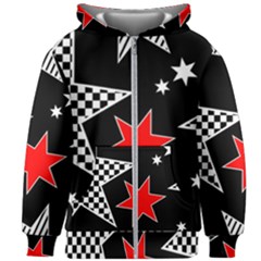 Stars Kids  Zipper Hoodie Without Drawstring by nateshop