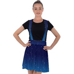 Stars-1 Velvet Suspender Skater Skirt by nateshop