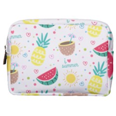 Pineapple And Watermelon Summer Fruit Make Up Pouch (medium) by Jancukart