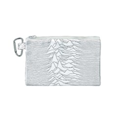 Joy Division Unknown Pleasures Canvas Cosmetic Bag (small) by Jancukart