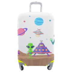 Alien Ufo Star Universe Star Vector Image Luggage Cover (medium) by Jancukart