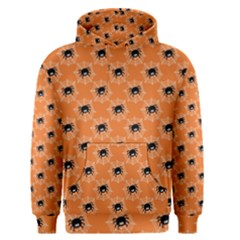 Halloween Black Orange Spiders Men s Core Hoodie by ConteMonfrey