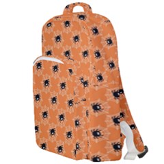 Halloween Black Orange Spiders Double Compartment Backpack by ConteMonfrey