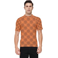 Halloween Black Orange Spider Web   Men s Short Sleeve Rash Guard by ConteMonfrey