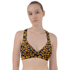 Jack O Lantern  Sweetheart Sports Bra by ConteMonfrey