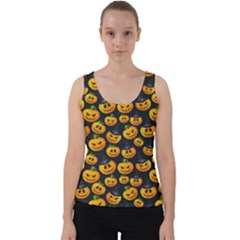 Jack O Lantern  Velvet Tank Top by ConteMonfrey