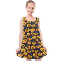 Jack O Lantern  Kids  Cross Back Dress by ConteMonfrey