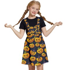Jack O Lantern  Kids  Apron Dress by ConteMonfrey