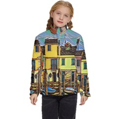 Colorful Venice Homes Kids  Puffer Bubble Jacket Coat by ConteMonfrey