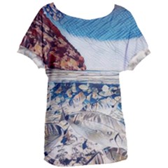 Fishes In Lake Garda Women s Oversized Tee