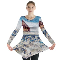 Fishes In Lake Garda Long Sleeve Tunic 