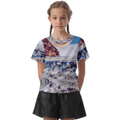 Fishes In Lake Garda Kids  Front Cut Tee