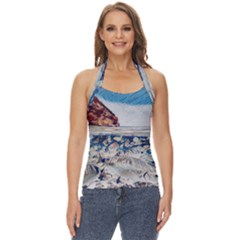 Fishes In Lake Garda Basic Halter Top