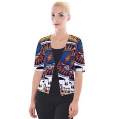 Grateful Dead Cropped Button Cardigan