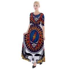 Grateful Dead Half Sleeves Maxi Dress by Jancukart