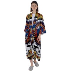 Grateful Dead Maxi Satin Kimono