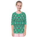 Beautiful Tropical Orchids Blooming Over Earth In Peace Kids  Quarter Sleeve Raglan Tee View1