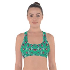 Beautiful Tropical Orchids Blooming Over Earth In Peace Cross Back Sports Bra by pepitasart