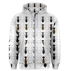 Ant Insect Pattern Cartoon Ants Men s Zipper Hoodie by Ravend