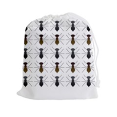 Ant Insect Pattern Cartoon Ants Drawstring Pouch (2xl) by Ravend
