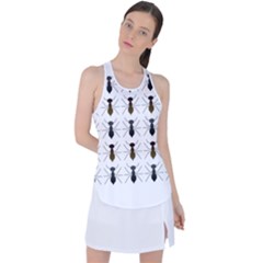 Ant Insect Pattern Cartoon Ants Racer Back Mesh Tank Top by Ravend