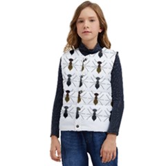Ant Insect Pattern Cartoon Ants Kid s Short Button Up Puffer Vest	 by Ravend
