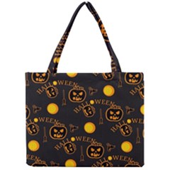 Halloween Background Pattern Mini Tote Bag