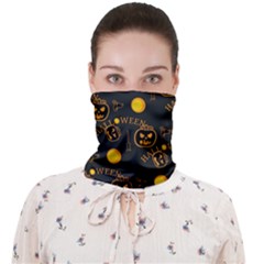 Halloween Background Pattern Face Covering Bandana (adult) by Ravend