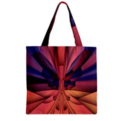 Pattern Colorful Background Abstarct Zipper Grocery Tote Bag