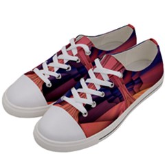 Pattern Colorful Background Abstarct Men s Low Top Canvas Sneakers by Ravend