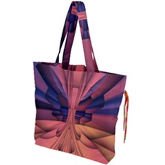 Pattern Colorful Background Abstarct Drawstring Tote Bag