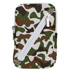 Camouflage Print Pattern Belt Pouch Bag (large)