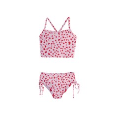 Hearts Valentine Heart Pattern Girls  Tankini Swimsuit