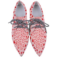 Hearts Valentine Heart Pattern Pointed Oxford Shoes by Ravend