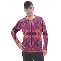 Pattern Colorful Background Men s Pique Long Sleeve Tee