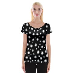 Pattern Girly Diamond Princess Cap Sleeve Top