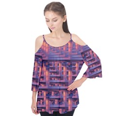 Abstract Pattern Colorful Background Flutter Tees