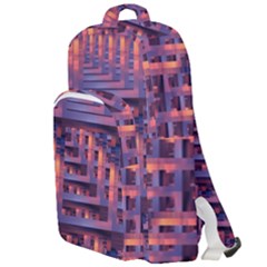 Abstract Pattern Colorful Background Double Compartment Backpack by Ravend