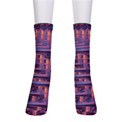 Abstract Pattern Colorful Background Crew Socks