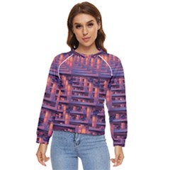 Abstract Pattern Colorful Background Women s Long Sleeve Raglan Tee