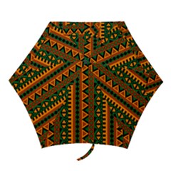 African Pattern Texture Mini Folding Umbrellas by Ravend