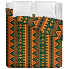 African Pattern Texture Duvet Cover Double Side (california King Size) by Ravend