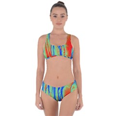 Pattern Design Decorative Art Criss Cross Bikini Set