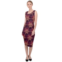 Background Pattern Icon Design Sleeveless Pencil Dress