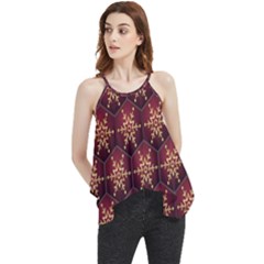 Background Pattern Icon Design Flowy Camisole Tank Top