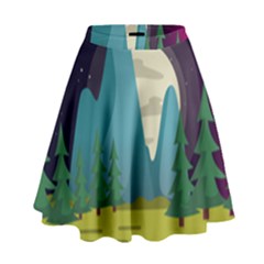 Nature Summer Season High Waist Skirt